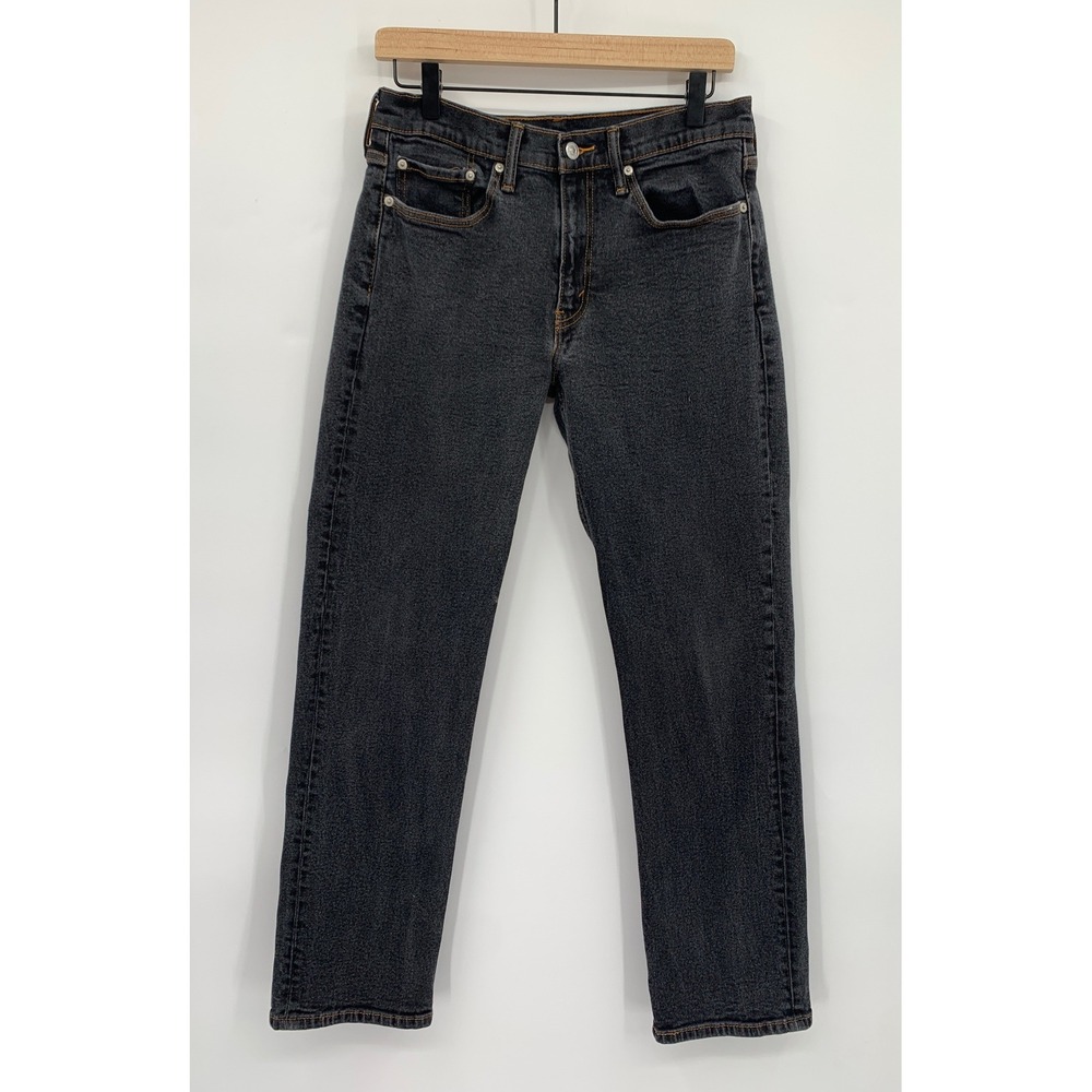 Levis 514 Jeans Mens 32x32 Black Straight Leg Fade Denim Pants